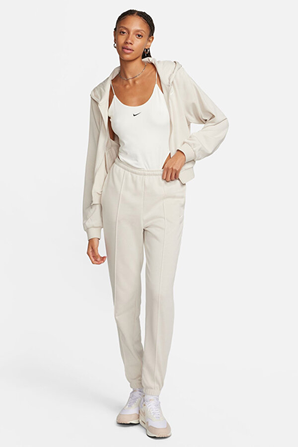 Nike W NSW NK CHLL FT HR SWTPN Beyaz Kadın Pantolon