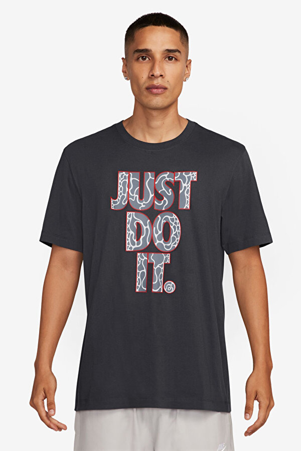Nike M NSW TEE 12MO JDI SP24 Siyah Erkek Kısa Kol T-Shirt