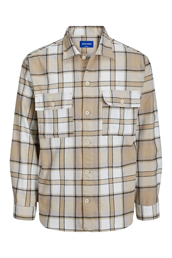 Jack & Jones Jack&Jones Rahat Kesim Uzun Kollu Bej Erkek Gömlek 12245681