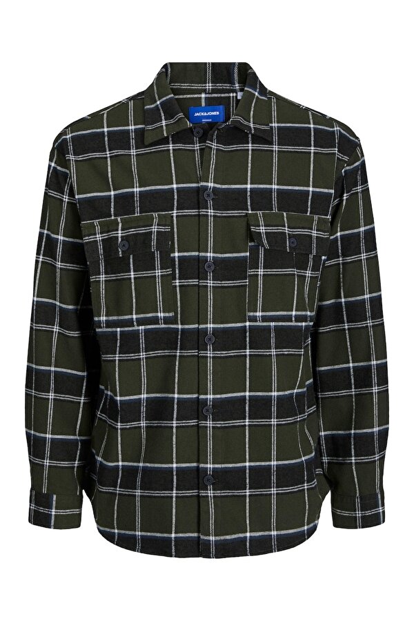 Jack & Jones Jack&Jones Rahat Kesim Uzun Kollu Haki Erkek Gömlek 12245681