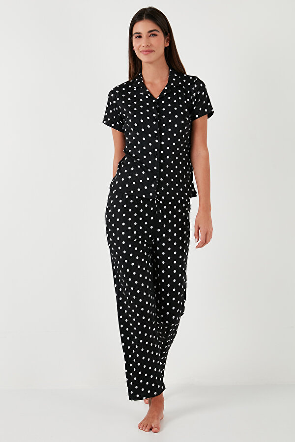 Lela Bayan Pijama Takımı 65780124 SİYAH