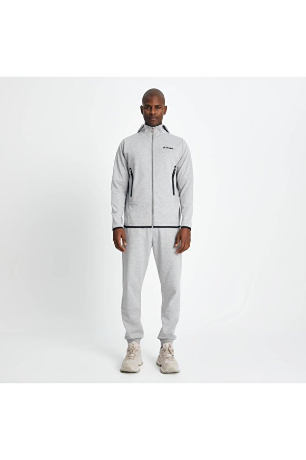 Ellesse Erkek Sweatshirt Fermuarlı Kapüşonlu Gri