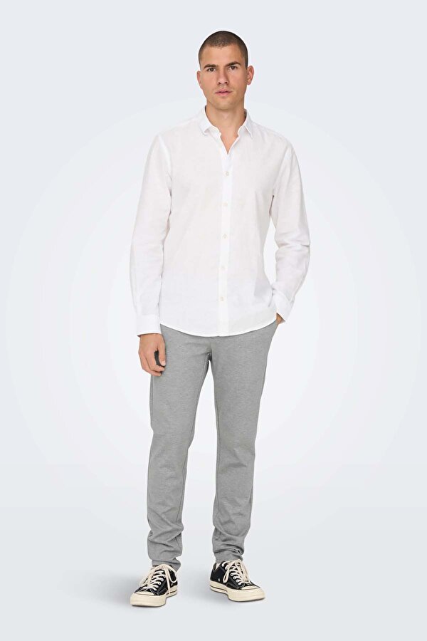 Only&Sons Only & Sons Erkek Onsmark Çizgili Chino Pantolon 22024957 Bej
