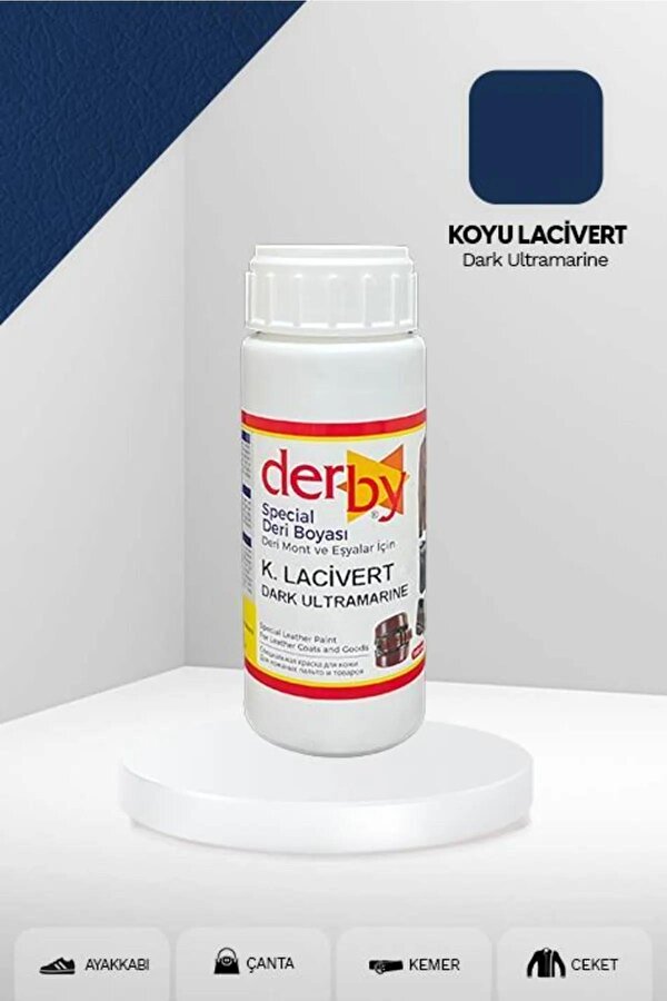 Derby Special Deri Boyası Ayakkabı - Çanta - Cüzdan - Kemer 100 Ml Koyu Lacivert