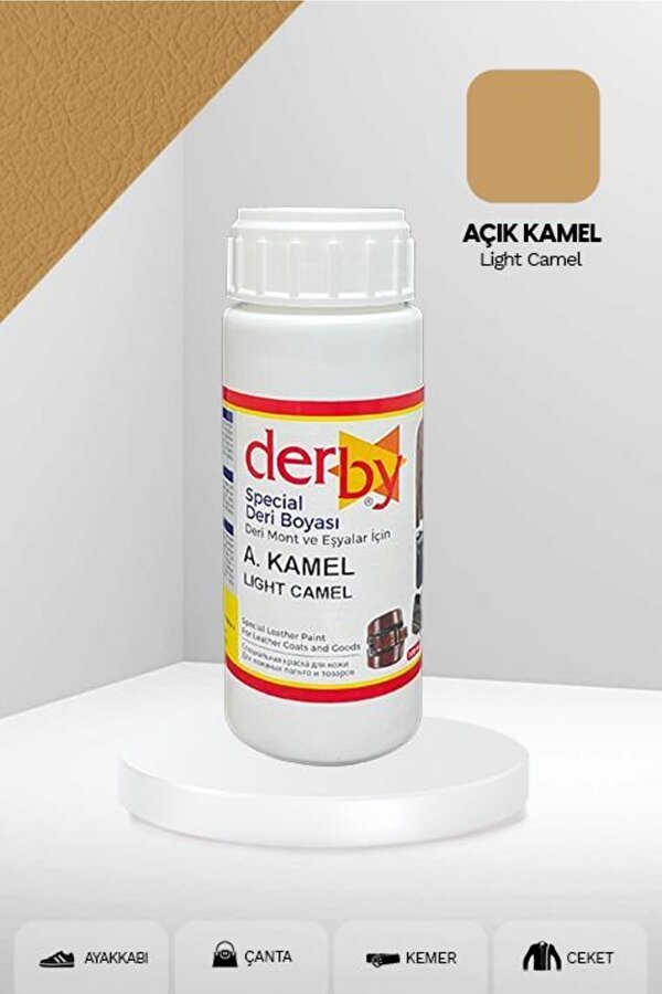 Derby Special Deri Boyası Ayakkabı - Çanta - Cüzdan - Kemer 100 Ml Açık Camel