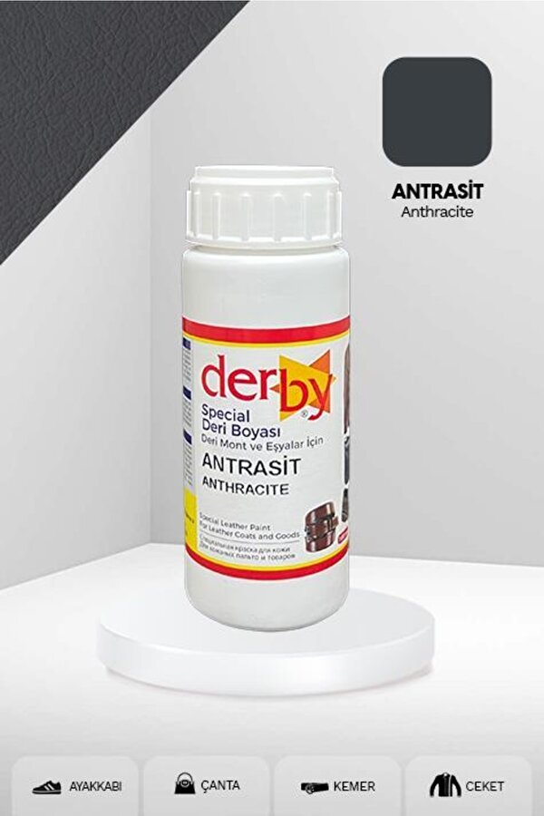 Derby Special Deri Boyası Ayakkabı - Çanta - Cüzdan - Kemer 100 Ml Antrasit
