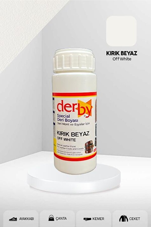 Derby Special Deri Boyası Ayakkabı - Çanta - Cüzdan - Kemer 100 Ml Kırık Beyaz