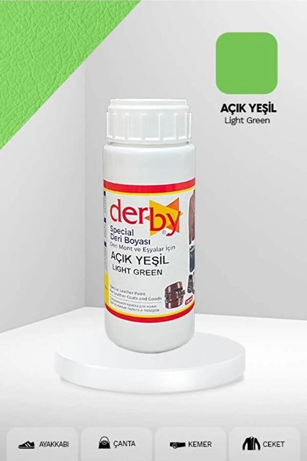 Derby Special Deri Boyası Ayakkabı - Çanta - Cüzdan - Kemer 100 Ml Açık Yeşil
