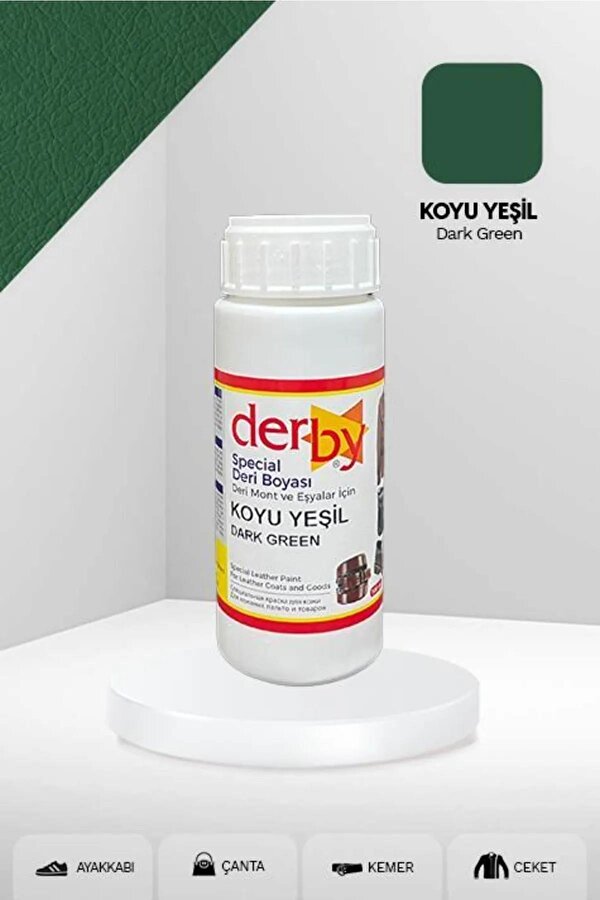 Derby Special Deri Boyası Ayakkabı - Çanta - Cüzdan - Kemer 100 Ml Koyu Yeşil