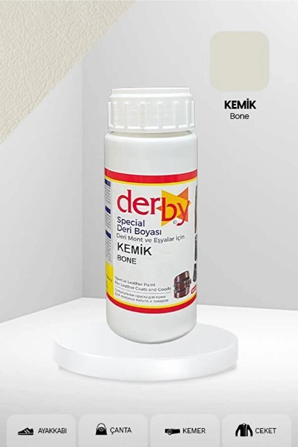 Derby Special Deri Boyası Ayakkabı - Çanta - Cüzdan - Kemer 100 Ml Kemik
