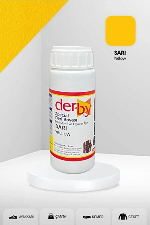 Derby Special Deri Boyası Ayakkabı - Çanta - Cüzdan - Kemer 100 Ml Sarı