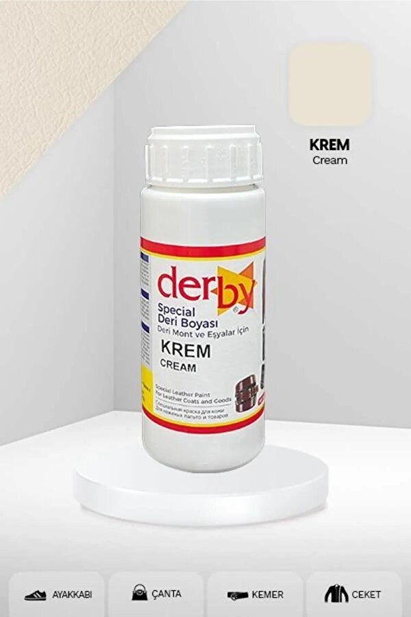 Derby Special Deri Boyası Ayakkabı - Çanta - Cüzdan - Kemer 100 Ml Krem