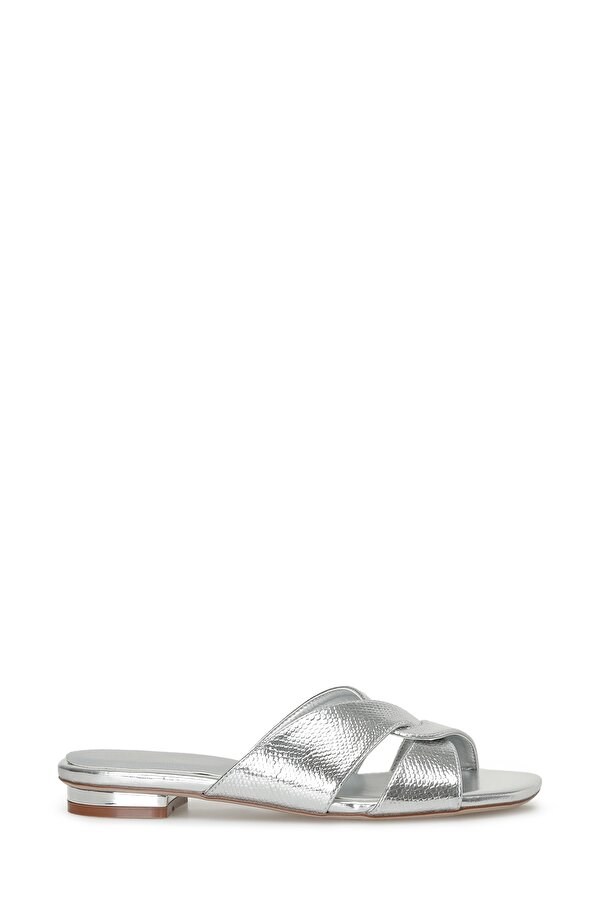 Nine West YELENA2 4FX Gümüş Kadın Topuklu Terlik
