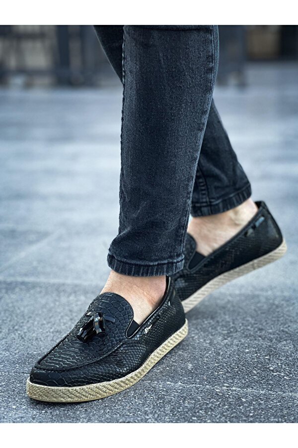 Chekich CH141 HT Croco Erkek Ayakkabı SIYAH