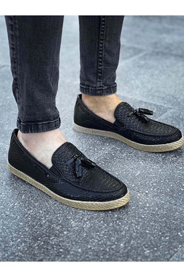 Chekich CH141 HT Croco Erkek Ayakkabı SIYAH