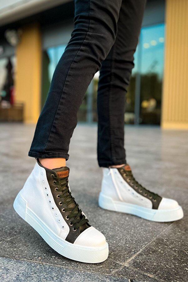 Chekich CH167 GBT Blazer Erkek Bot BEYAZ / HAKI