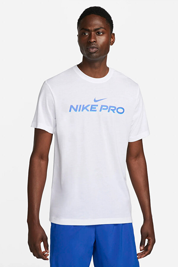 Nike M NK DF TEE DB  PRO Beyaz Erkek Kısa Kol T-Shirt
