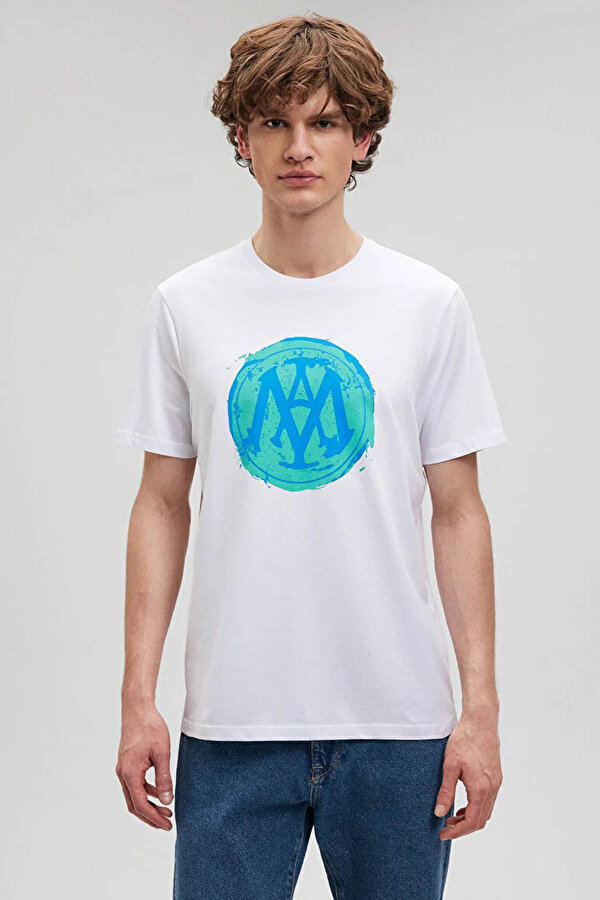 Mavi MAVİ LOGO TİŞÖRT Beyaz Erkek Kısa Kol T-Shirt
