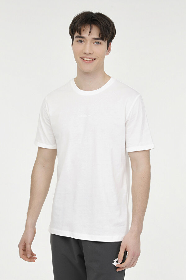 Lotto M-LUCAN T-SH 4FX Ekru Erkek Kısa Kol T-Shirt
