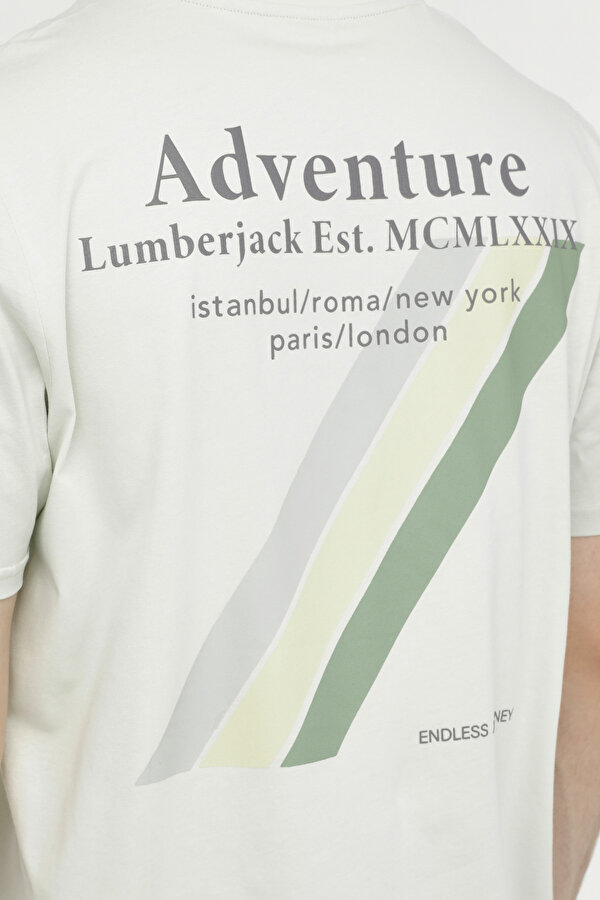 Lumberjack ML CONNELL 11URB1006 4FX Yeşil Erkek Kısa Kol T-Shirt