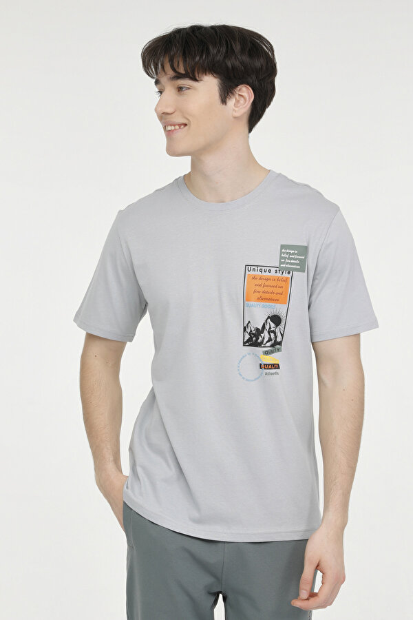 Kinetix ML KAYDEN 11OD-145 4FX GRI Erkek Kısa Kol T-Shirt