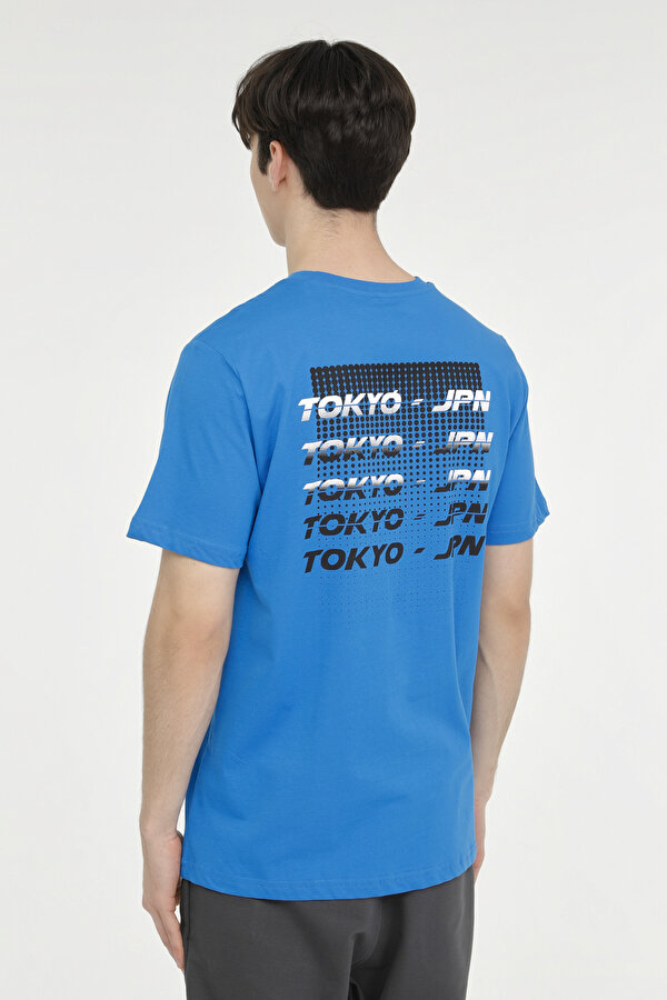Kinetix ML TOKYO 11ES-CTY-121 4FX Saks Erkek Kısa Kol T-Shirt