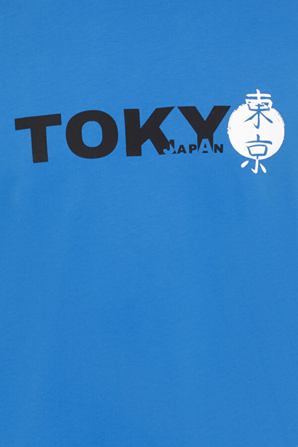 Kinetix ML TOKYO 11ES-CTY-121 4FX Saks Erkek Kısa Kol T-Shirt