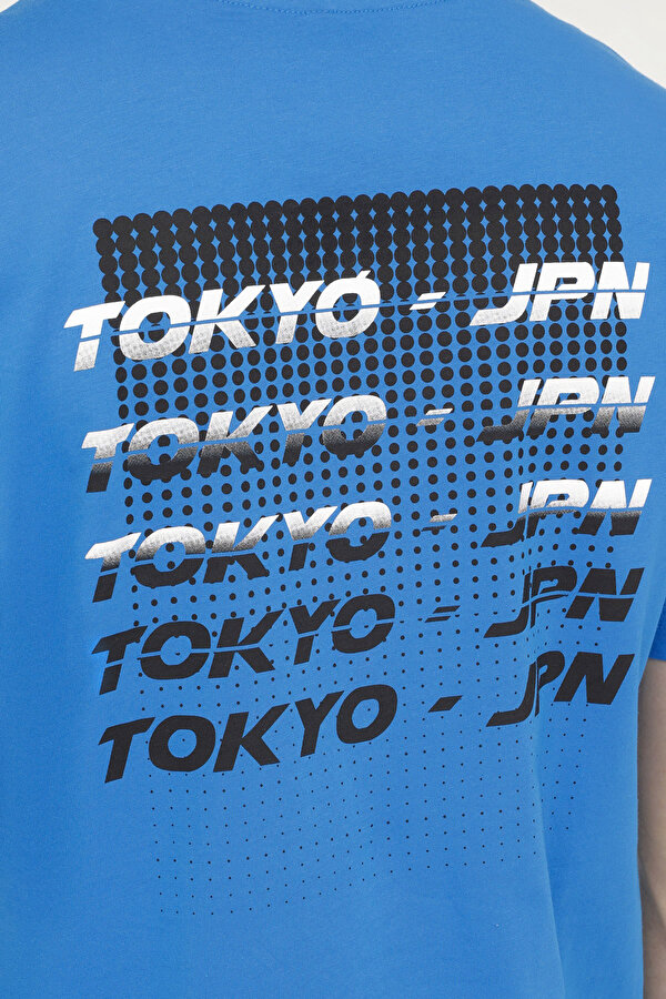 Kinetix ML TOKYO 11ES-CTY-121 4FX Saks Erkek Kısa Kol T-Shirt