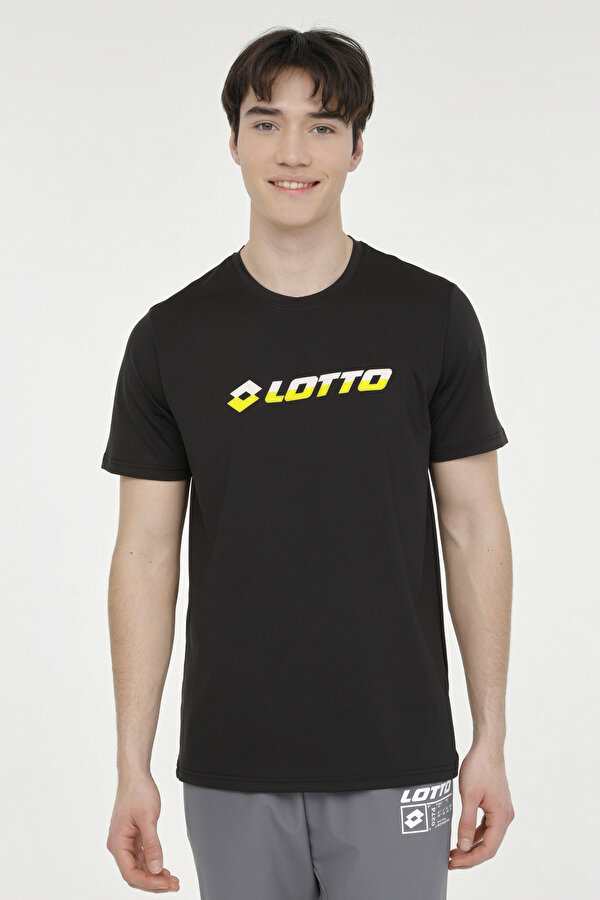 Lotto M-RIVAS T-SH  4FX Siyah Erkek Kısa Kol T-Shirt