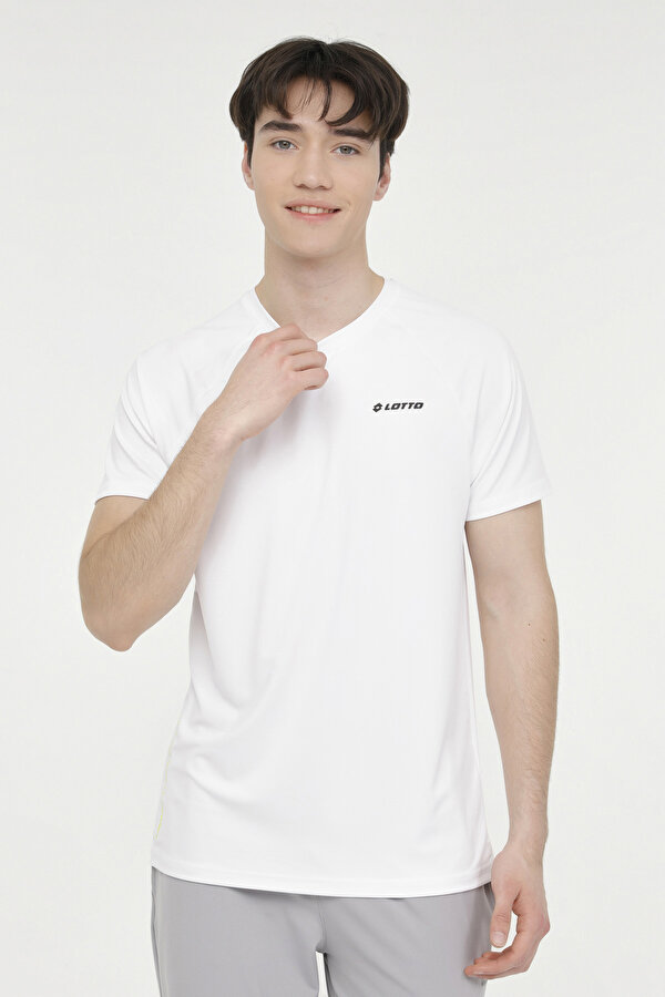 Lotto M-SIMPSON T-SH 4FX Beyaz Erkek Kısa Kol T-Shirt