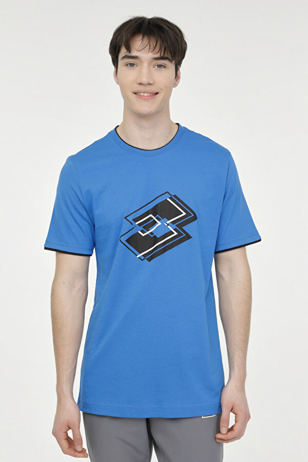 Lotto M-GALEN T-SH 4FX Mavi Erkek Kısa Kol T-Shirt