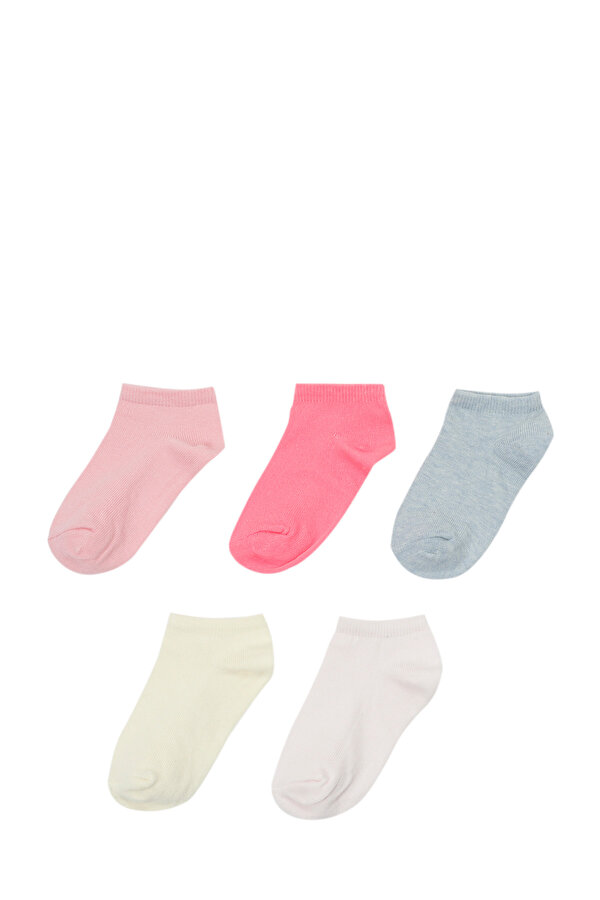 Polaris BASIC 5 LI PTK-G 4FX Çok Renkli Kız Çocuk 5'li Patik Çorap