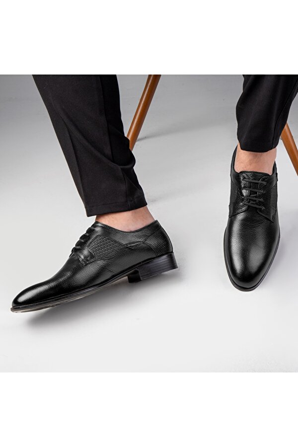 Ducavelli Sace Hakiki Deri Erkek Klasik Ayakkabı, Derby Klasik Ayakkabı, Bağcıklı Klasik Ayakkabı