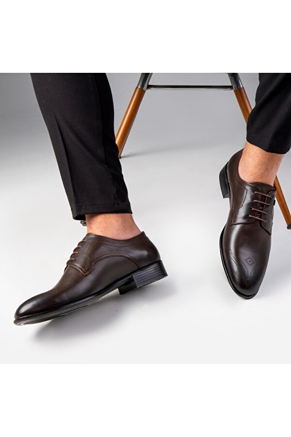 Ducavelli Taura Hakiki Deri Erkek Klasik Ayakkabı, Derby Klasik Ayakkabı, Bağcıklı Klasik Ayakkabı