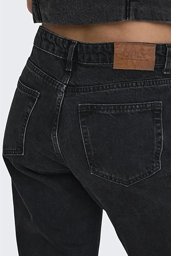 Only Kadın Onljacı Düz Kesim Kot Pantolon 15301779 Siyah