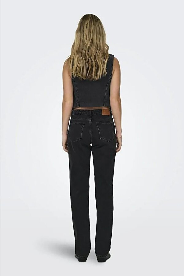 Only Kadın Onljacı Düz Kesim Kot Pantolon 15301779 Siyah