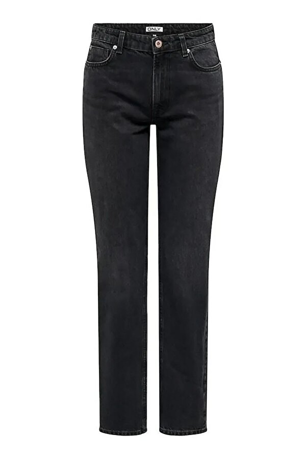 Only Kadın Onljacı Düz Kesim Kot Pantolon 15301779 Siyah