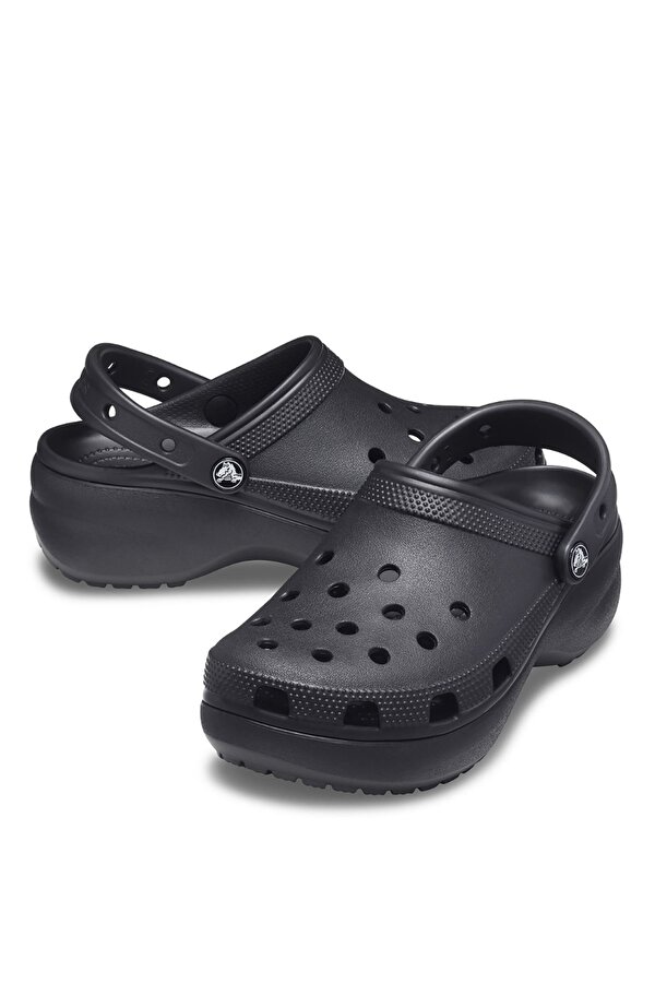 Crocs Classic Platform Clog Günlük Unisex Terlik Black