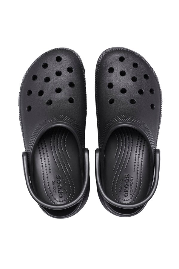 Crocs Classic Platform Clog Günlük Unisex Terlik Black