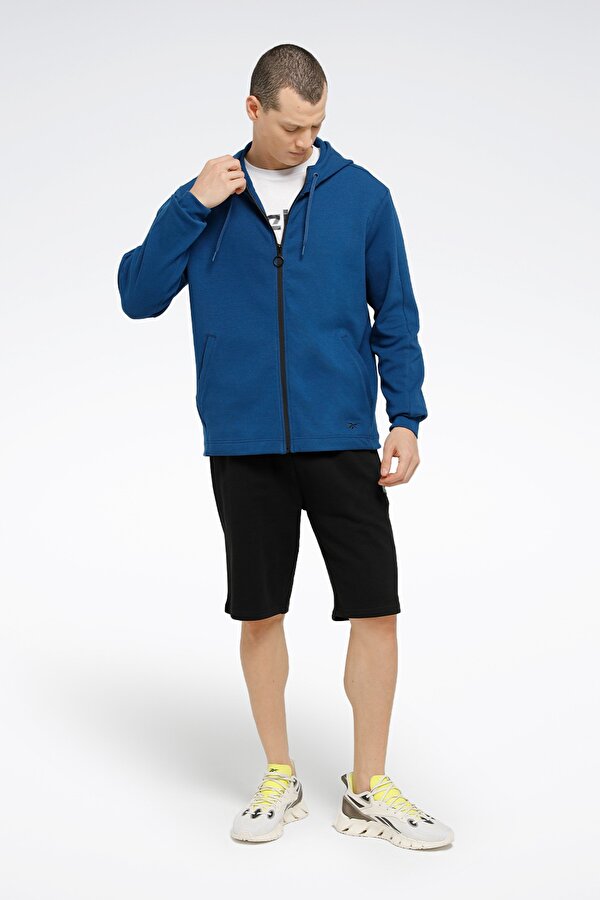 Reebok ACTIV COLL DREAMBLEND FZ Lacivert Erkek Eşofman Üstü