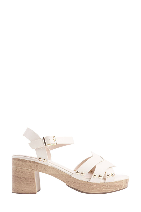 Miss F INT1224Y109 4FX OFF-WHITE Woman Heeled Sandal