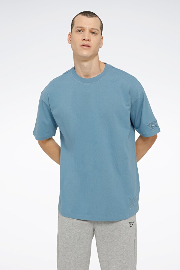 Reebok KETA TEE Mavi Erkek Kısa Kol T-Shirt