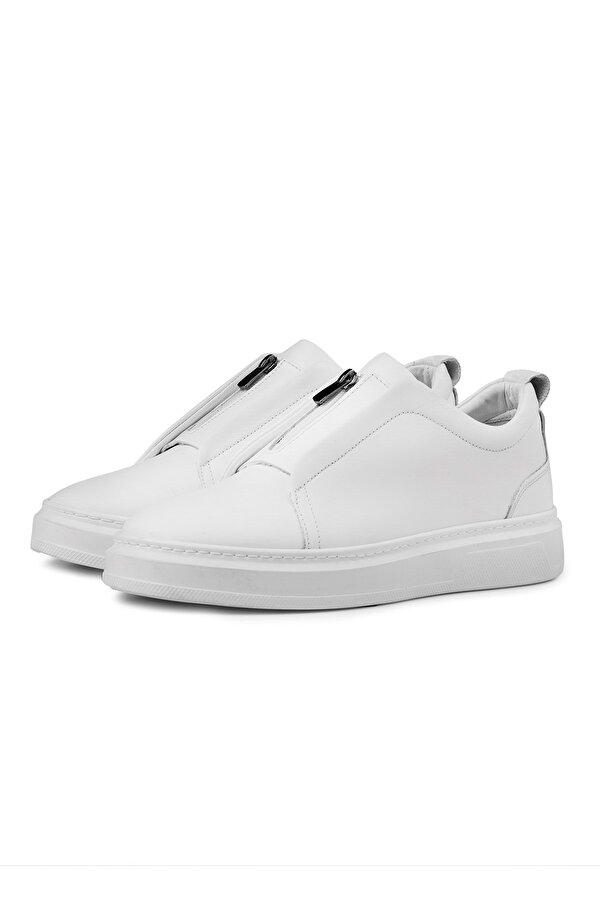 Ducavelli Ventu Erkek Hakiki Deri Sneaker, Fermuarlı Sneaker, Hakiki Deri Sneaker, Erkek Sneaker