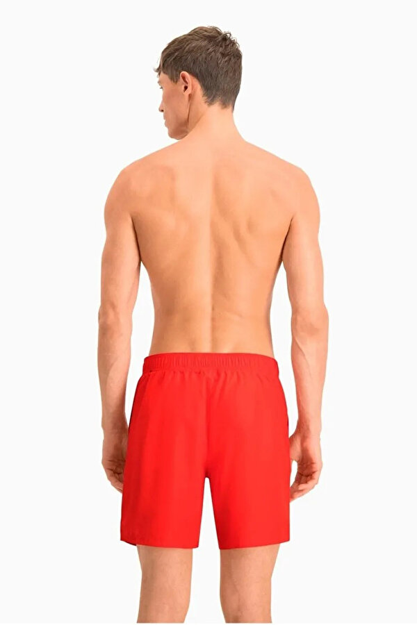 Puma SWIM MEN MID SHORTS Kırmızı Erkek Deniz Şortu