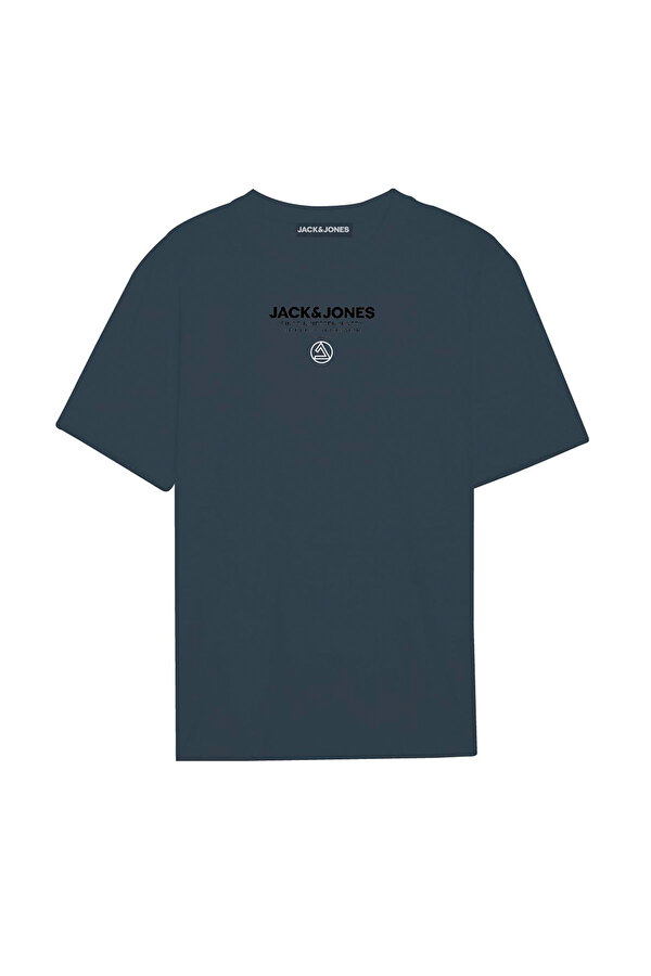 Jack & Jones JCOTYPO TEE SS CREW NECK Mavi Erkek Kısa Kol T-Shirt