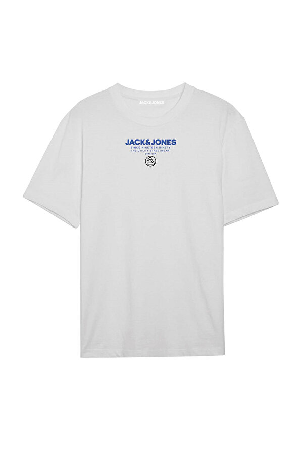 Jack & Jones JCOTYPO TEE SS CREW NECK Beyaz Erkek Kısa Kol T-Shirt