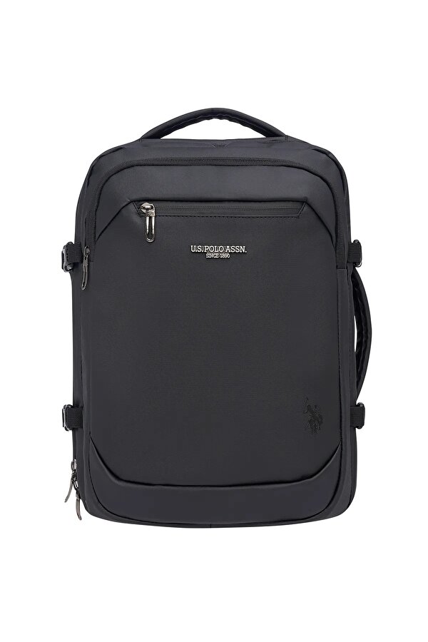 U.S. Polo Assn. Unisex Çok Gözlü Seyahat Günlük Sırt Çantası Siyah PLCAN24489