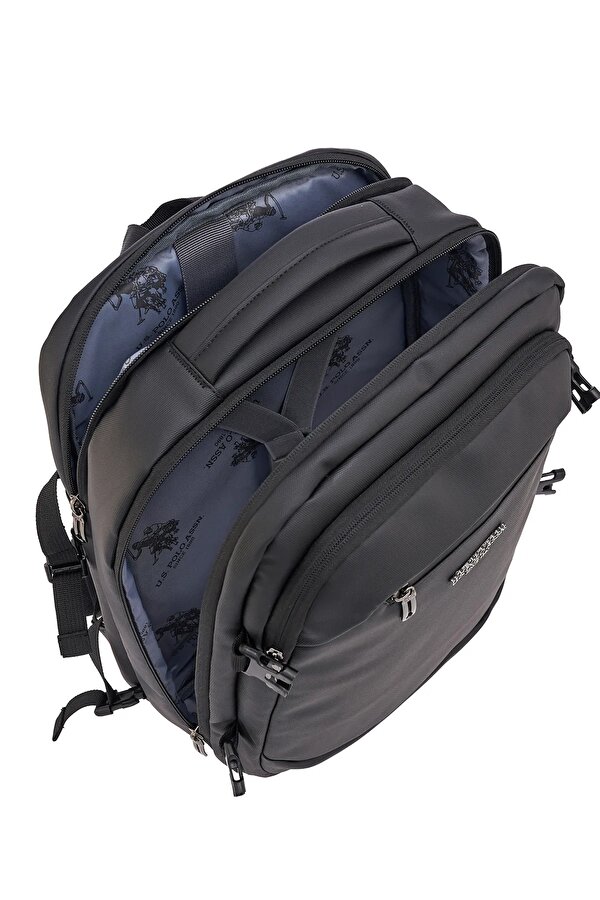 U.S. Polo Assn. Unisex Çok Gözlü Seyahat Günlük Sırt Çantası Siyah PLCAN24489