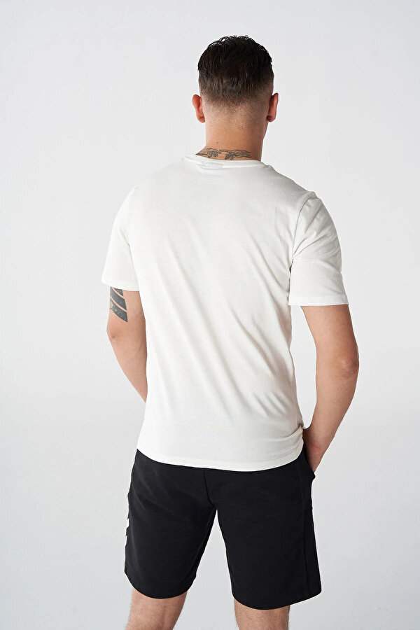 Hummel Erkek T Shirt 911865-9003 BEYAZ