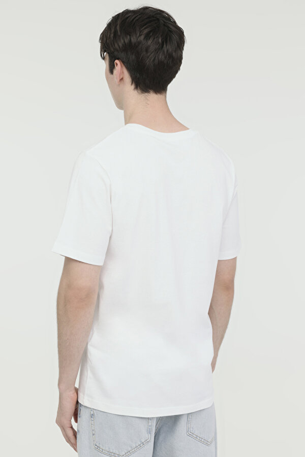 Jack & Jones JORLAFAYETTE TEE SS CREW Beyaz Erkek Kısa Kol T-Shirt